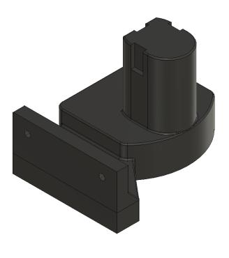 Ryobi maskinholder til væg – sort (vinkel)
