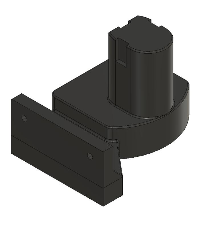 Ryobi maskinholder til væg – sort (vinkel)